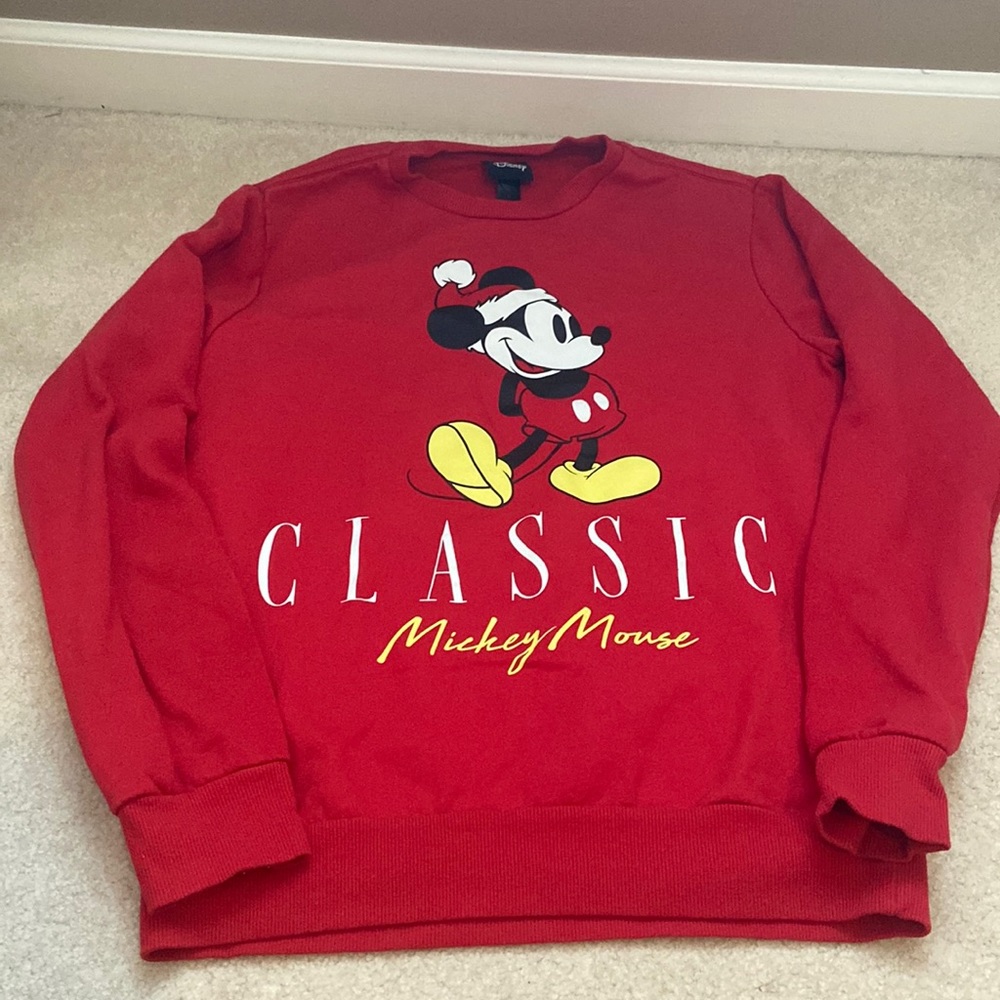 Mickey Mouse Christmas crewneck from the Disney store size:small